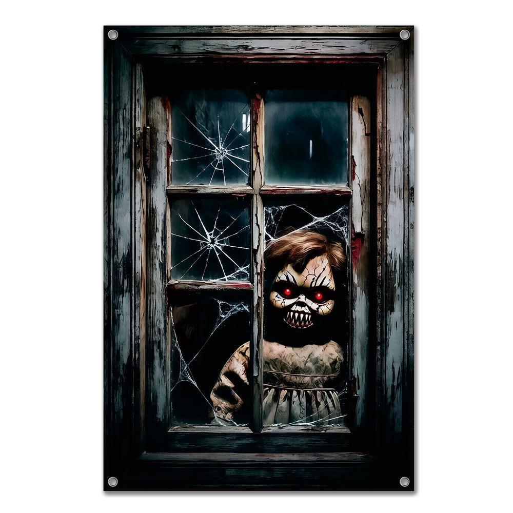 Large Size Halloween Curtain Hanging Design Horror Hanging Cloth Festival Supplies