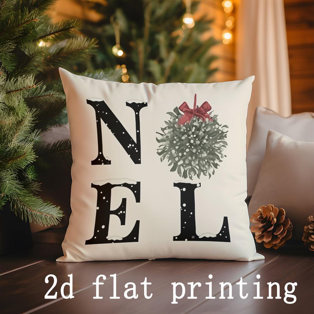 

Home Decor Christmas-Themed Decorative Pillow Covers Pattern Cushion Cover Suitable for Sofa Bedroom Car Pillow Cover 16x16Inch