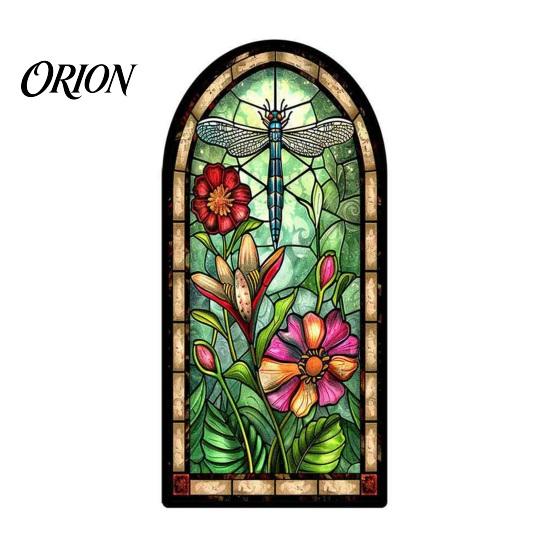 Floral Pattern Bookmark Stained Glass Flower Bookmark, Acrylic Suncatcher Plant Book Page Marker, Gifts for Bookish, Women Retro Style