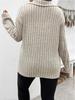 2025 Autumn/Winter Women's Plus Size V-Neck Ribbed Brushed Long Sleeve Top