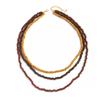 Lange Holzkugel-Halskette im Vintage-Stil Stapelbare Perlenhalskette Pulloverkette Schmuck Geschenke
