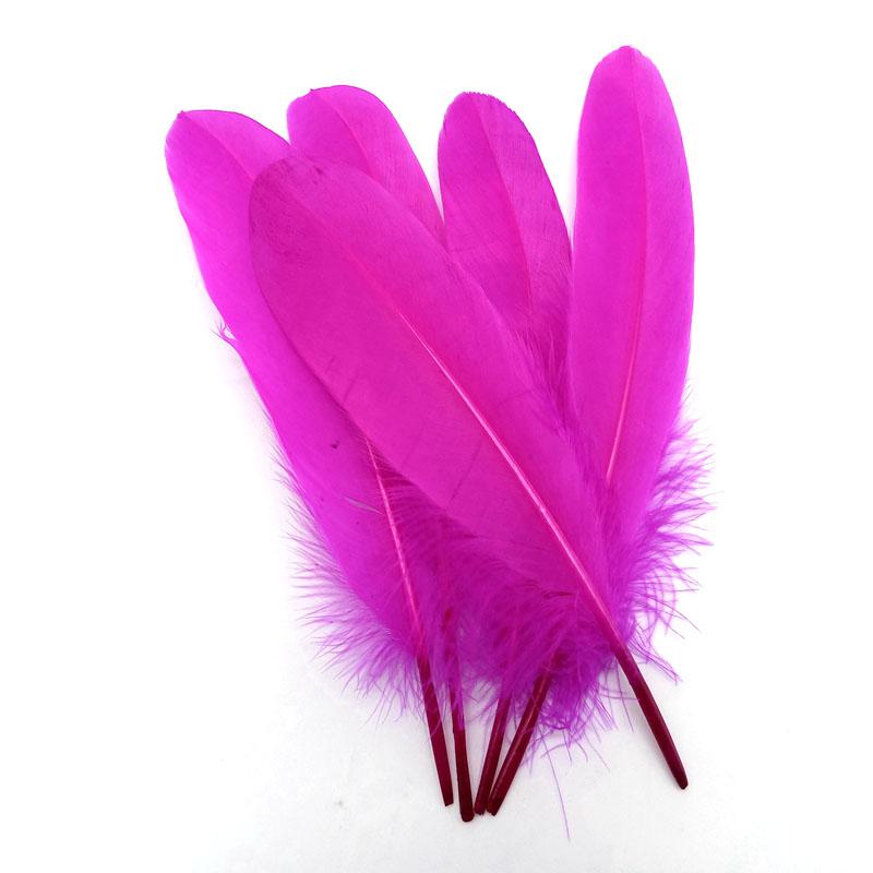 20PCS Hard Stick Colourful Goose Feathers Plumes Swan for Home Decoration Crafts DIY Jewelry Making Table Centerpieces 15-20cm
