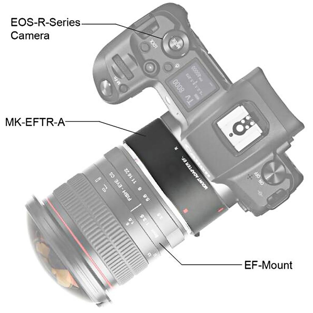 Meike MK EFTR A Automatic Focusing Adapter Ring for Canon Ef EF-S Lens to for Canon EOS R Mount