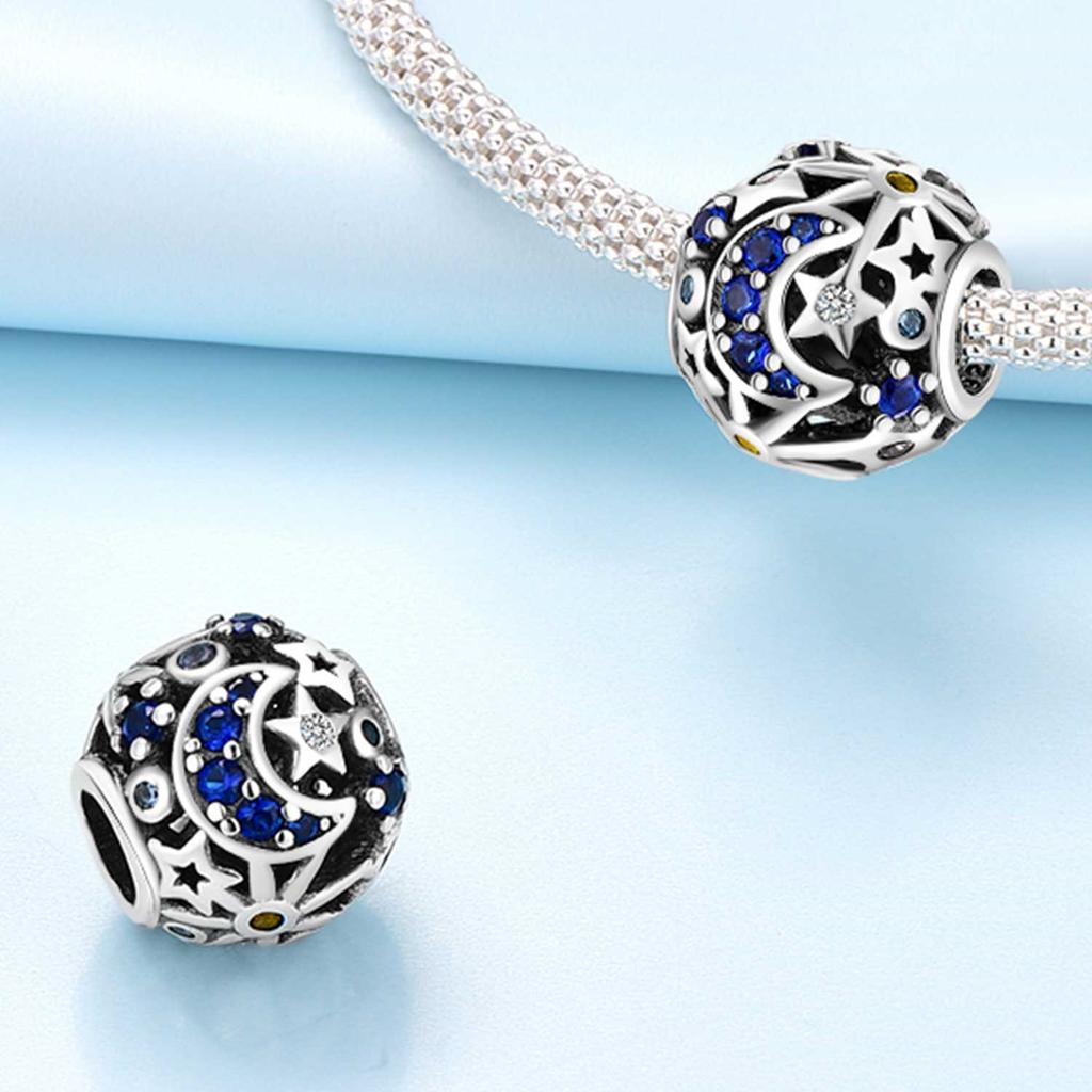 Copper Brilliant Starry Sky Beads Fit Bracelets Decoration Diy Birthday Party Fine Gift Jewelry Bracelets Accessory