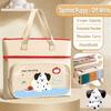 Portable Clear TPU Tote School Bag 3-Layer Large Capacity Waterproof Document Book Bag Art Handbag School Supplies