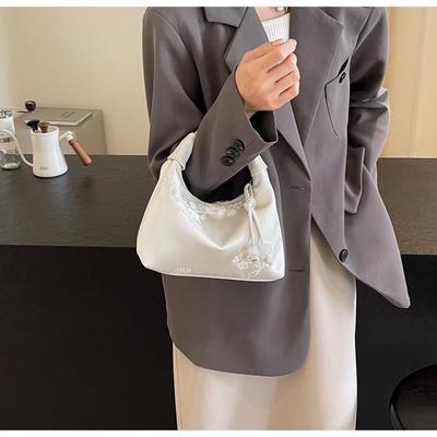 2025 Trendy Niche Embroidered Crossbody Bag - Women's New Chinese Style Shoulder & Underarm Bag