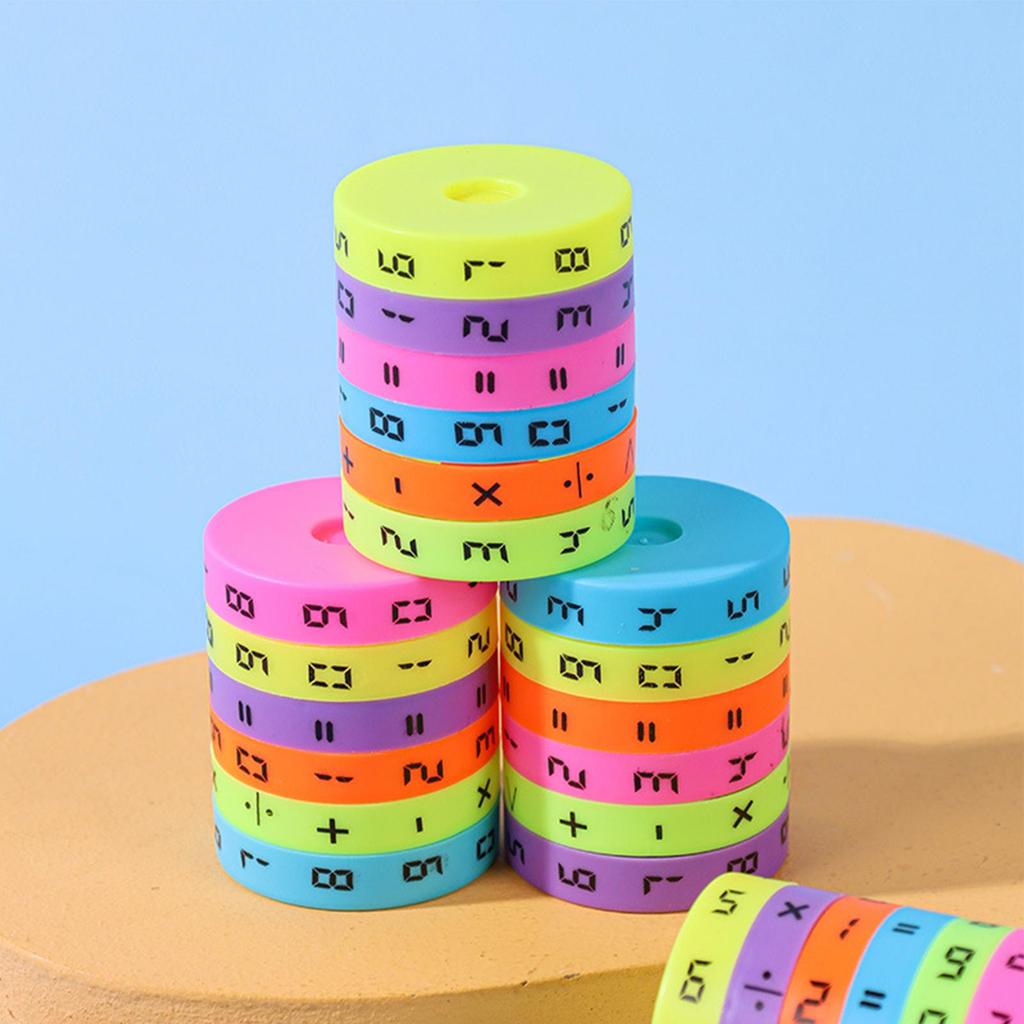 A Arithmetic Learning Toy Learning Arithmetic Cube Cylinder Intelligence Math Cubes Toy Colorful Preschool Number Math Game Toy