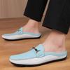 Fashion Men's Comfortable Slide on Mule Shoes Breathable Soft 2025 New Slippers for Indoor Outdoor Non-Slip Flats Casual Walking Shoes