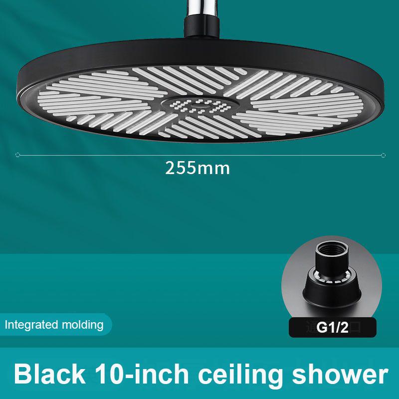 10 Inch Round High Quality Top Spray Shower Heads Lotus Head Waterfall Rainfall Shower Head Rain Square Bathroom Accessorie
