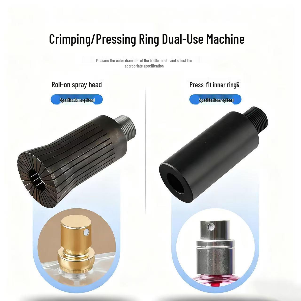 

Compact Desktop Capping Machine for Perfume Bottles & Oral Liquid Aluminum-Plastic Caps
