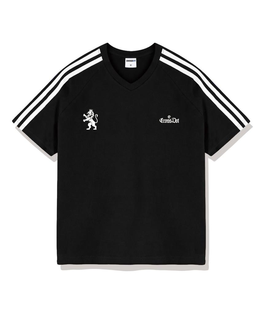 Keuloseudas Royal Track V-Neck Short Sleeve T-Shirt 4 Colors [Crsv_1003]