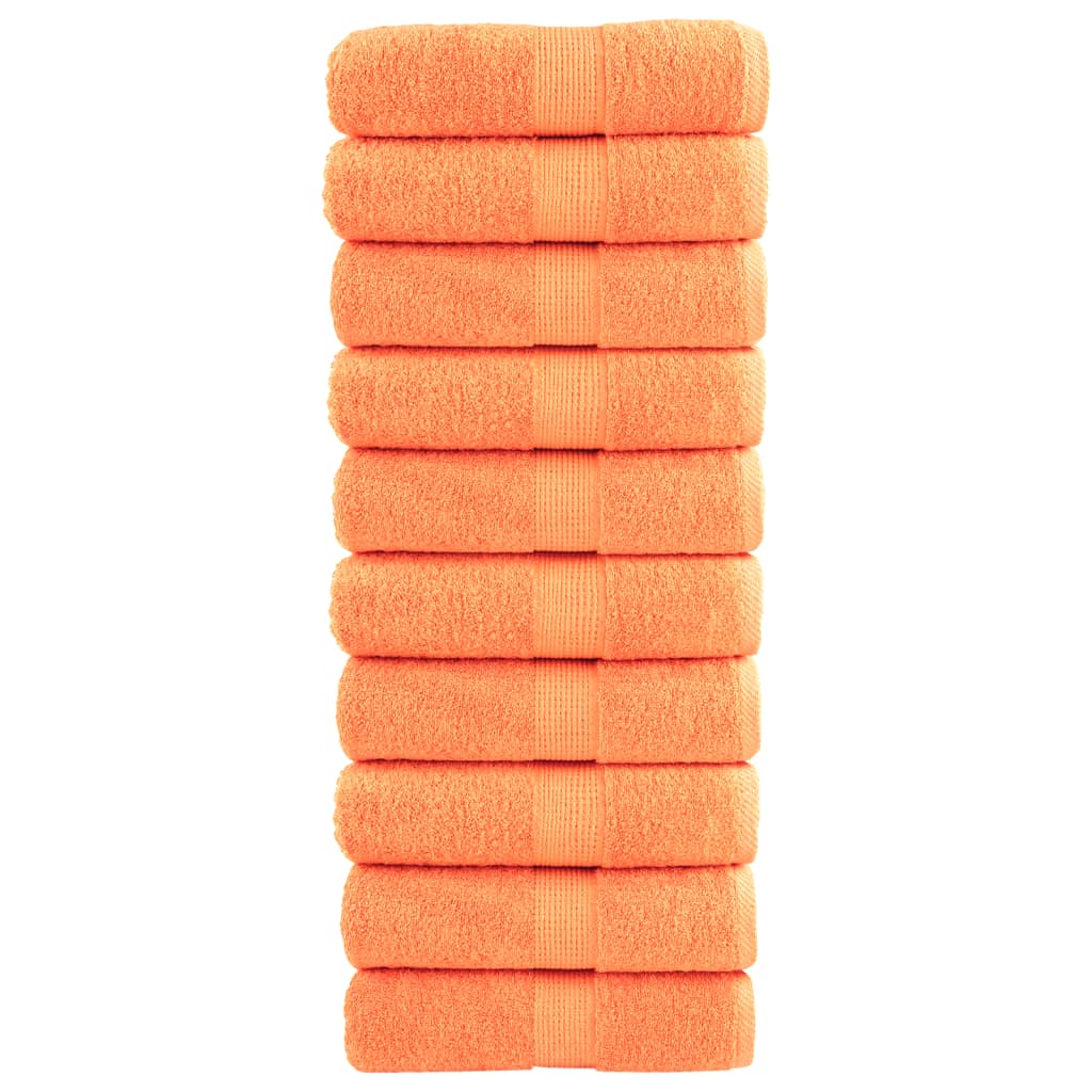 Vidaxl Ręczniczki Premium Solund, 10 Szt., Pomarańczowe, 30X50 Cm
