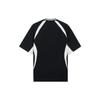 Li Ning Color Block Letter Print Casual T-Shirt Unisex Tops Black ATSSA91-3