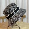 Bucket Letters Fisherman Hat Straw Hat Women Spring Summer Outing Shade Day System