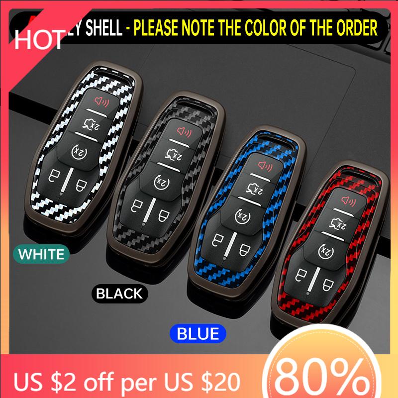 Styling Mouldings Alloy Car Remote Key Case Cover Protect Shell Bag For Ford Fusion Mondeo Mustang F-150 Explorer Edge Lincoln M