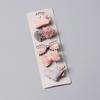 Set of 5 Pcs Girls' Fabric Heart Star Hair Clips Set Flower Hairpin Bow Children's Hair Accessories