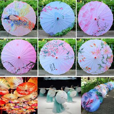 Chinese Antique Style Oiled Paper Umbrella Dance Performance Umbrella  Bridesmaids Party Scenery