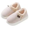 Winter Couple Full Wrap Cotton Slippers - Indoor, Warm, Non-slip, Plush, Thick Sole, Heel