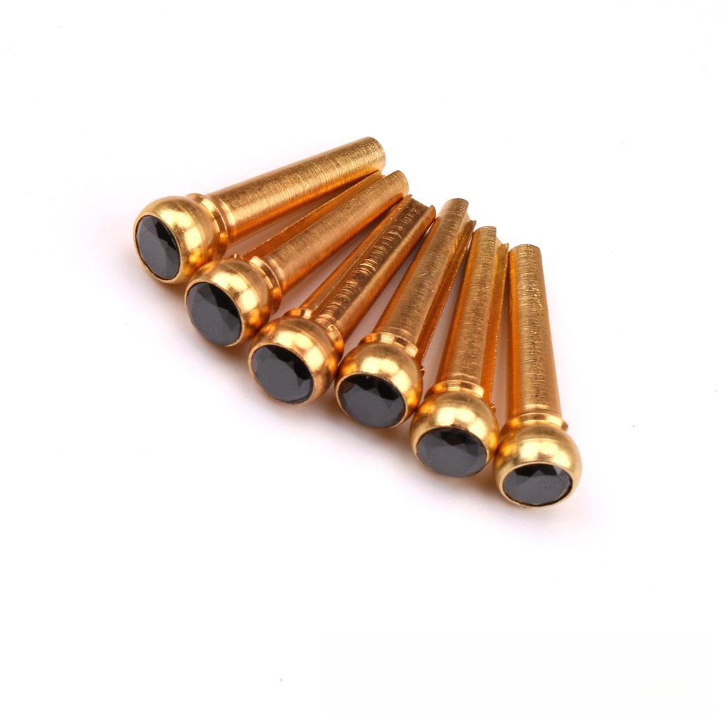 Acoustic Guitar Brass Saddle Extends Sustain String Pins Pure Copper Guitar String Pins Acoustic Guitar String Pins