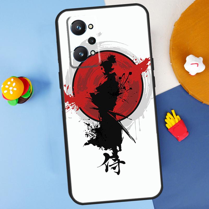 Japanese Bushido Samurai For Realme 11 10 12 13 14 Pro Plus GT 5 6 6T GT7 Pro C61 C53 C51 C21Y C25S C55 C67 C75 Case