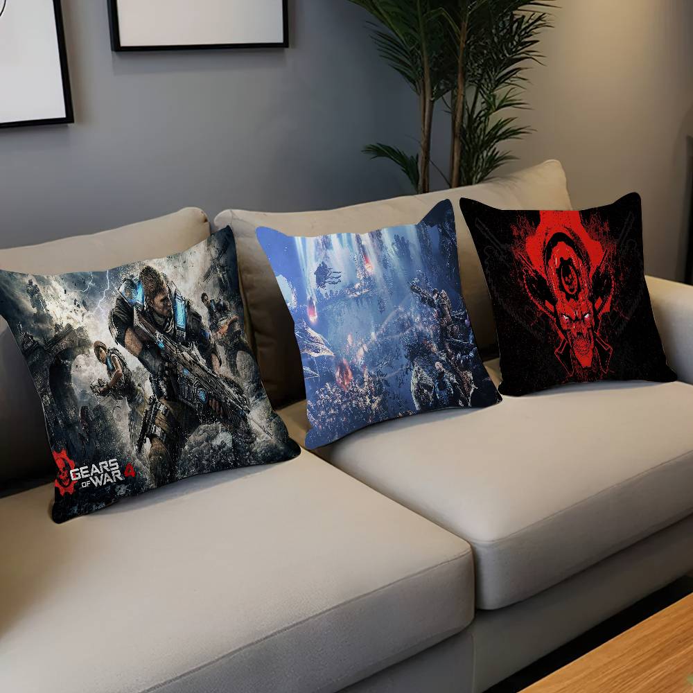 G-Gears O-Of W-War Decorative Room Aesthetics Pillow Case Home Decor Bedroom Sofa Bed Couch Pillow Cover 45x45