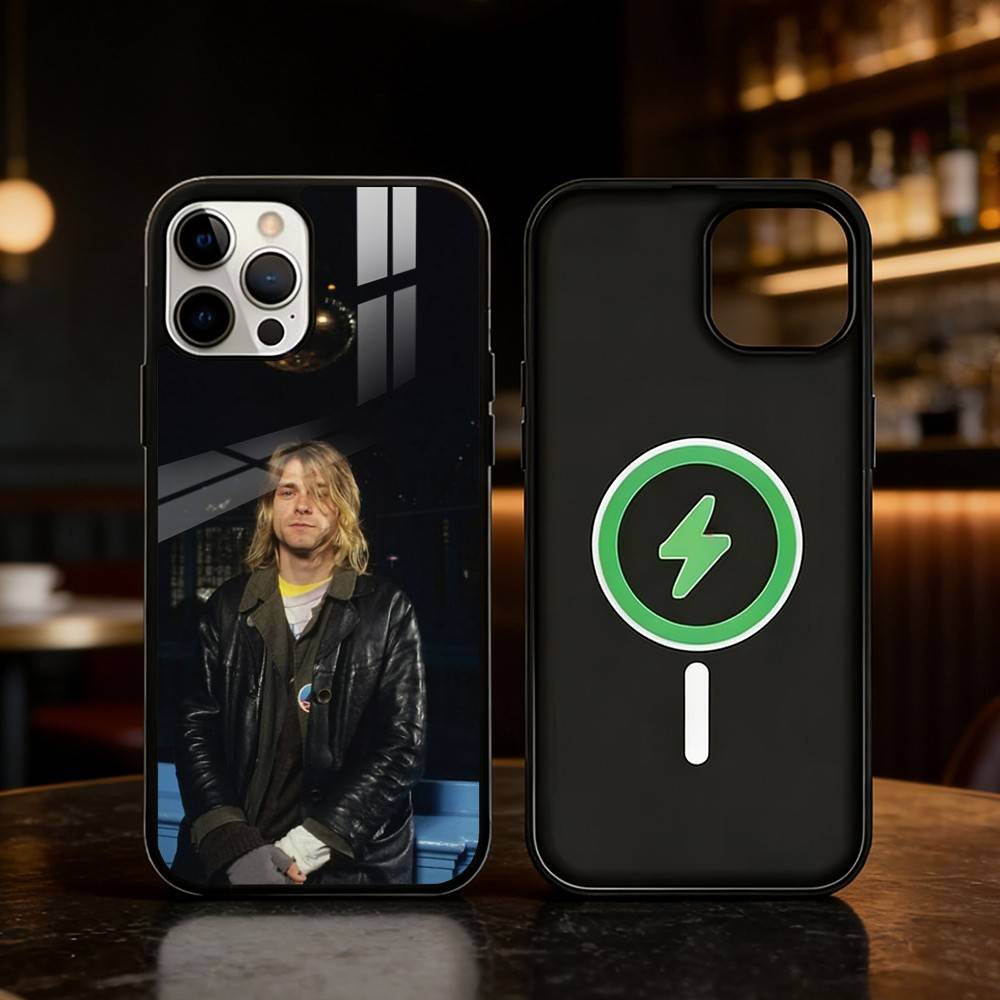 K-Kurt Singer C-Cobain Phone Case For iPhone 17,16,15,14,13,12,Plus,Pro,Max For Magnetic Wireless Charge