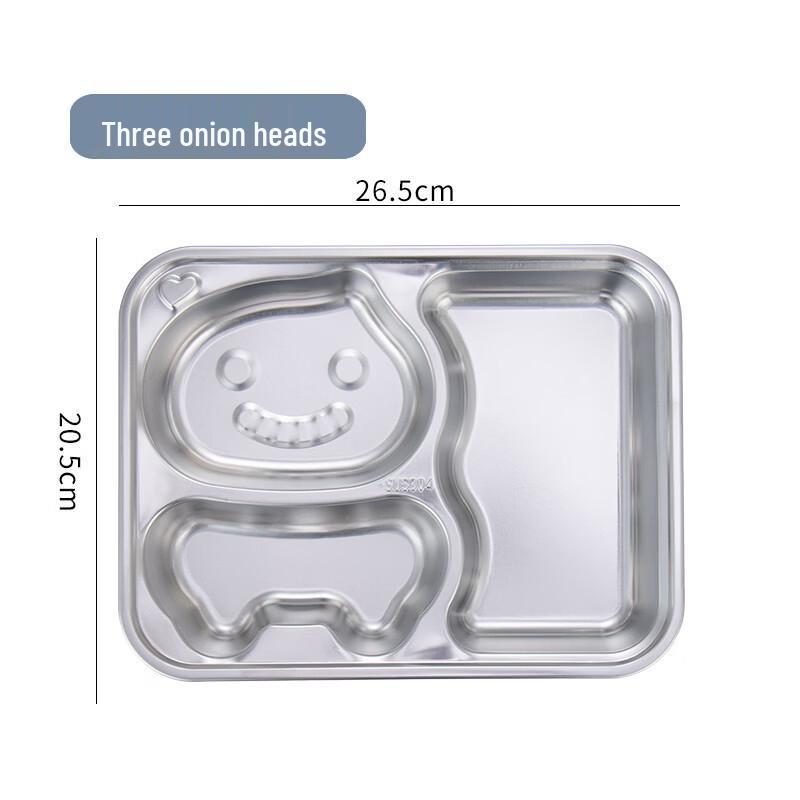 Cartoon Kids 304 Stainless Steel Divided Plate