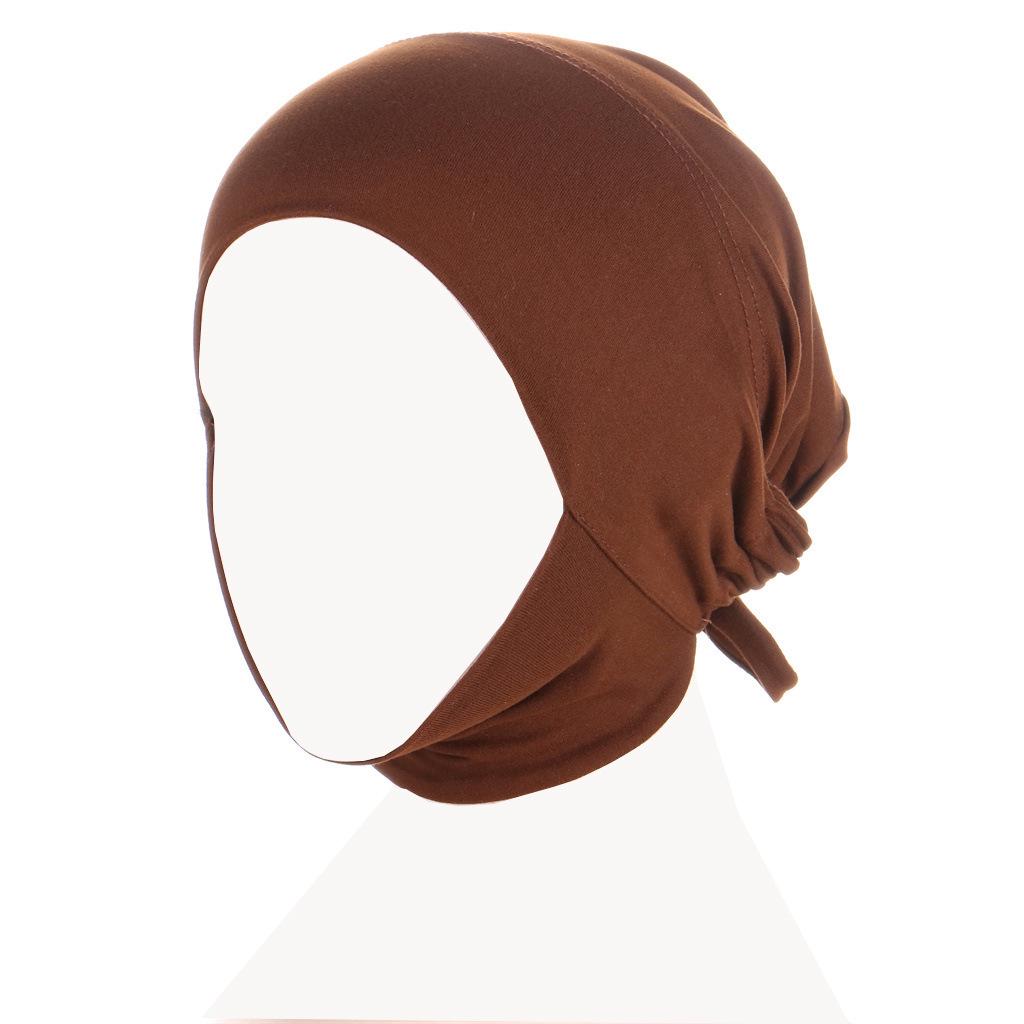 Multicolor Elastic Milk Silk Snood Hat - Adjustable Hair-Hiding Headscarf