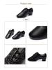 Men's Black Modern Latin Ballroom Dance Shoes for Indoor Practice