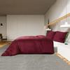 VidaXL Ensemble de housse de couette Bordeaux 260x220 cm Coton136189