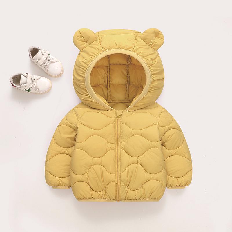 Kids  Lightweight Cotton Jacket - Autumn/Winter Solid Color