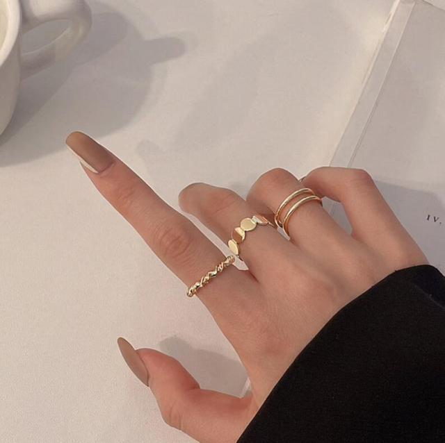 5PCS Elegante Vintage Silber Einstellbare Frauen Finger Nette Liebe Schmuck Hochzeit Party Geschenk für Mädchen Mode Hohl Herz ring Set