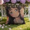 Cute K-Kaoruko W-Waguri Cushion Cover Home & Car Dual-Scene Pillow Cover: Reversible for Premium Comfort