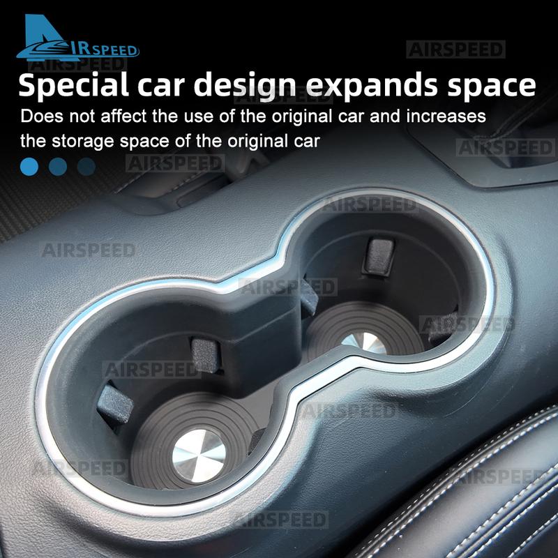 For Ford Mustang S650 GT Dark Horse EcoBoost 2024 2025 2026 2027 Car Central Cup Holder Silicone Non-Slip Center Control Storage