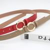 Student Jeans Decorative Pu Belt Women'S Circle Gold Alloy Multi-Colored Belt Women'S