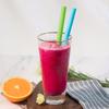 6Pcs Reusable Silicone Straws Set With Cleaning Brushes, For Water, Milk, Juices, Smoothies,Straight/Bent Straws
