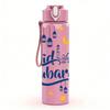 1PC Eid Mubarak Star Crescent Lettering 750ml Color Plastic Water Bottle Leakproof Flip Straw Lid For Sports Office Home Use