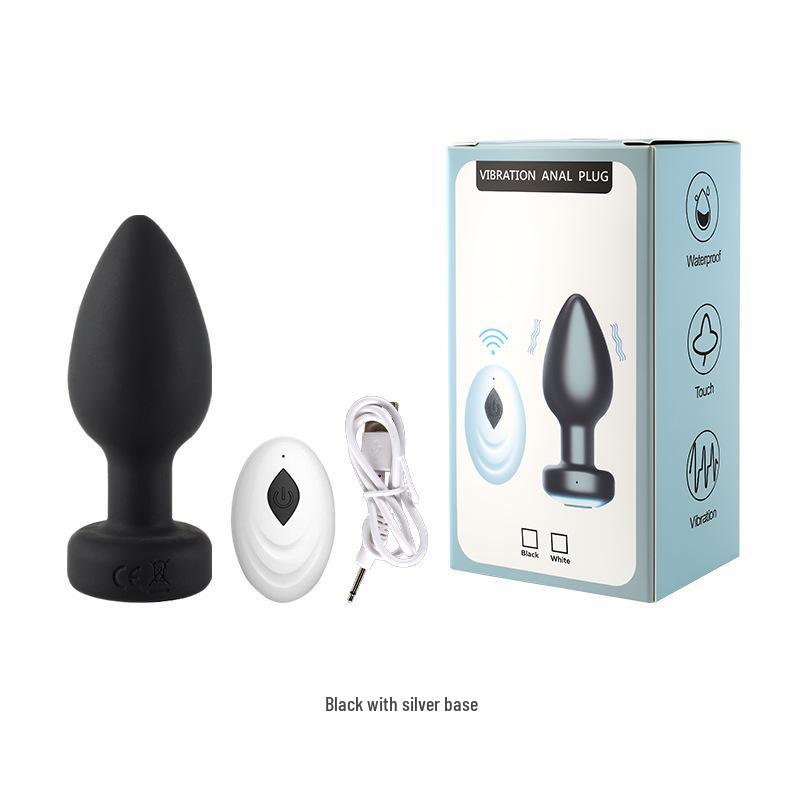 Wireless Unisex Silicone Anal Plug with Remote Vibration - Small & Discreet Self-Pleasure Device