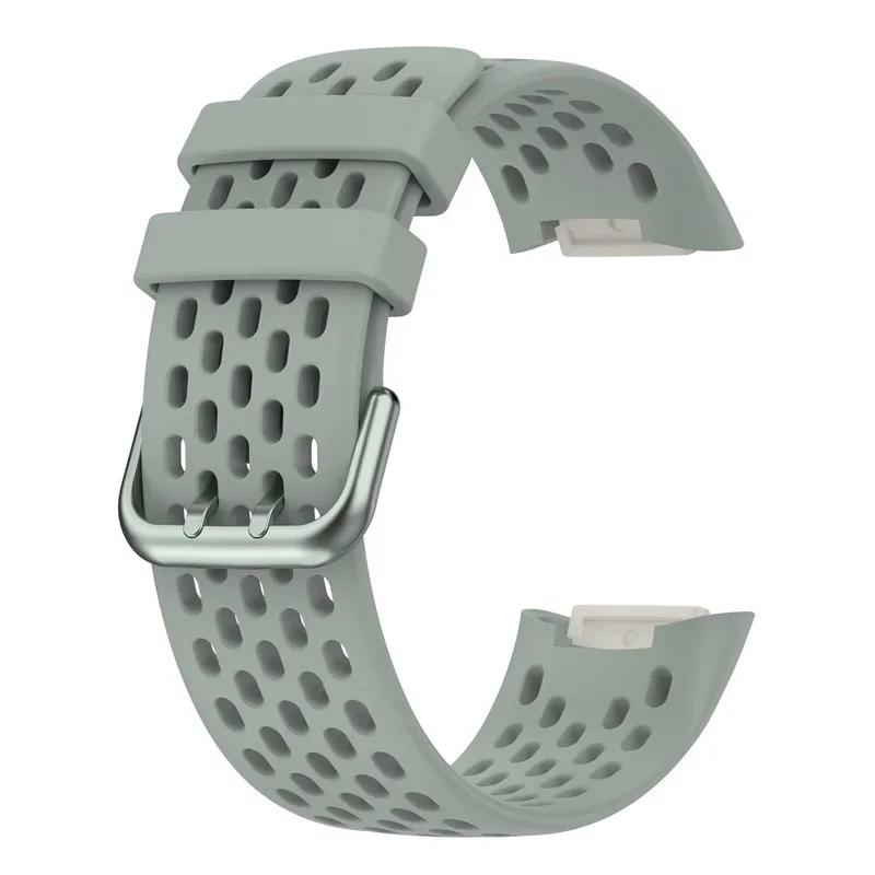 Strap For Fitbit Charge 5/6 Smart Watch Band Sports Breathable Strap Silicone Wristband For Fit Bit Charge5 Bracelet Accessories