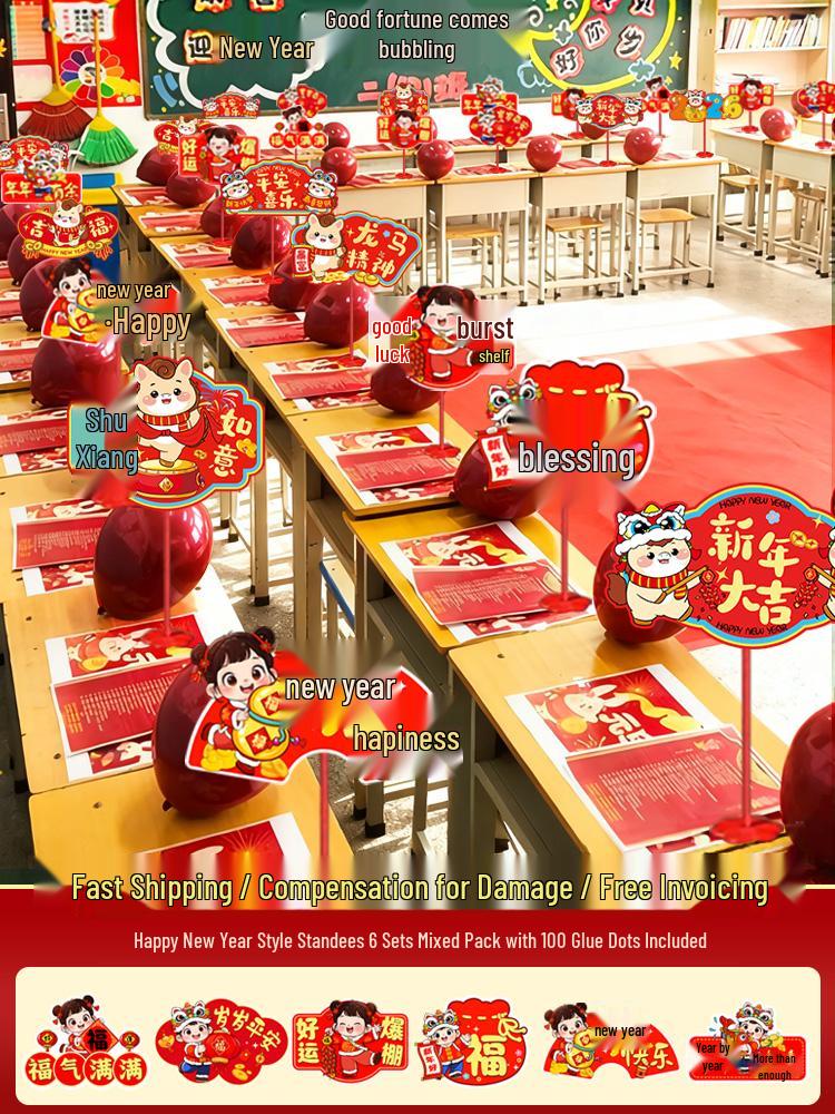 2026 Year of the Horse New Year s Desktop Standee for Primary School & Kindergarten Decoration