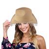 Trendy Cowboy Hat Denims Hat with Sparkling Rhinestones and Fringe Detail for Outdoor Activities Parties Halloween Hat