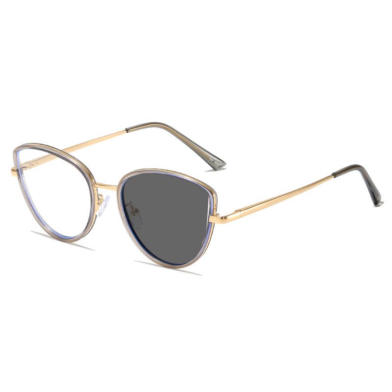 Brand Design Square Cat Eye Frame Myopia Glasses Anti Blue Ray Computer Women Near Sight Eyewear Prescription