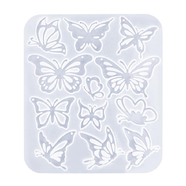 Personalized Butterfly Shaped Earrings Mold Epoxy Crystal Silicone Molds Customized Earwear Mould Jewelry Making Tool
