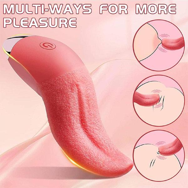 Miękki język lizanie wibrator G Spot stymulator łechtaczki Mini Clit zabawki erotyczne dla kobiet akumulator sutek damski masturbator