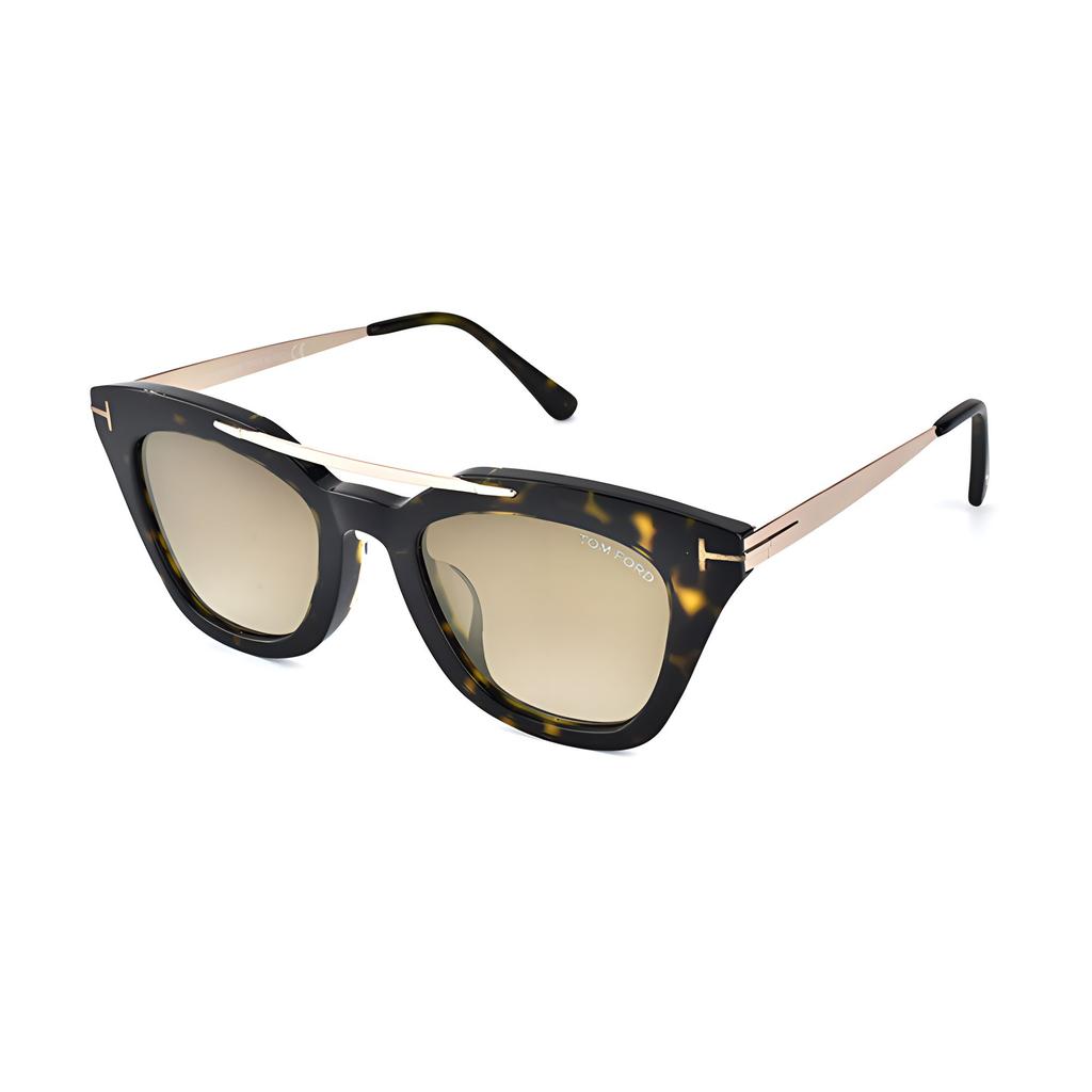 TF Spiegelbeine Logo Unregelmäßige Form Sonnenbrille Damen Sonnenbrille Mehrfarbig TF0575F