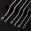 45/50/60/70/80/90cm Lange Kette Einfacher Schmuck Um den Hals Dekor Edelstahl Box Halsketten Für Damen Herren DIY Anhänger Zubehör