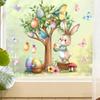 2026 Drzewko Wielkanocne Jajka Ptaki Naklejka Ścienna Samoprzylepna do Sypialni Pokoju Dziennego Dekoracja Domu