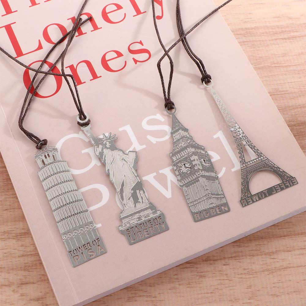 Supply Building Book Mark Modeling Statue of Liberty Paper Clips Mark Page Big Ben Bookmark Eiffel Tower European Bookmark