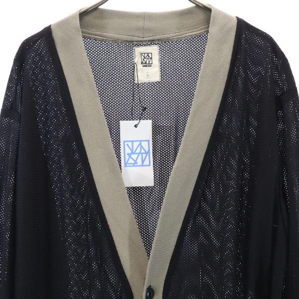unused VAST222 19ss made in Japan Long sleeve mesh cardigan 2 Men's Used