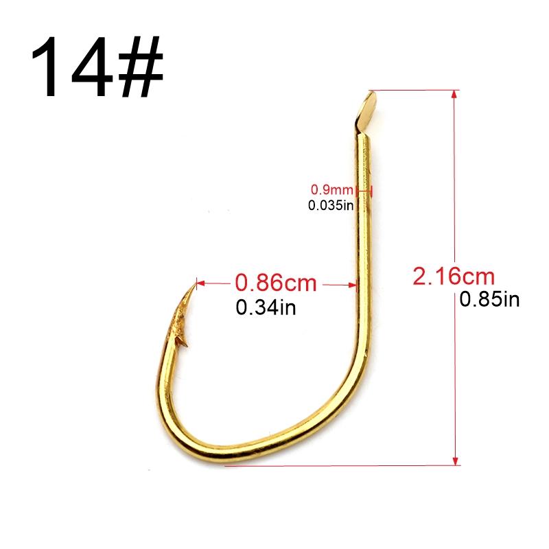 

50 шт. Гачок Shin Aji з борідкою, гачок для фінесу для макрелі, сабікі, гачок з довгою цівкою для морської риболовлі, рибальські аксесуари 14#